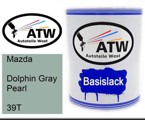 Mazda, Dolphin Gray Pearl, 39T: 1L Lackdose, von ATW Autoteile West.